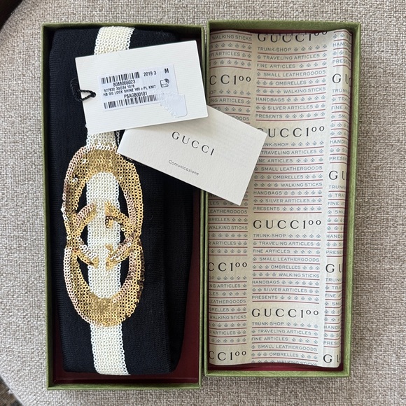 NEW Gucci Black Headband - Picture 1 of 6